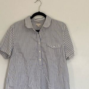J Crew Factory striped popover shirt